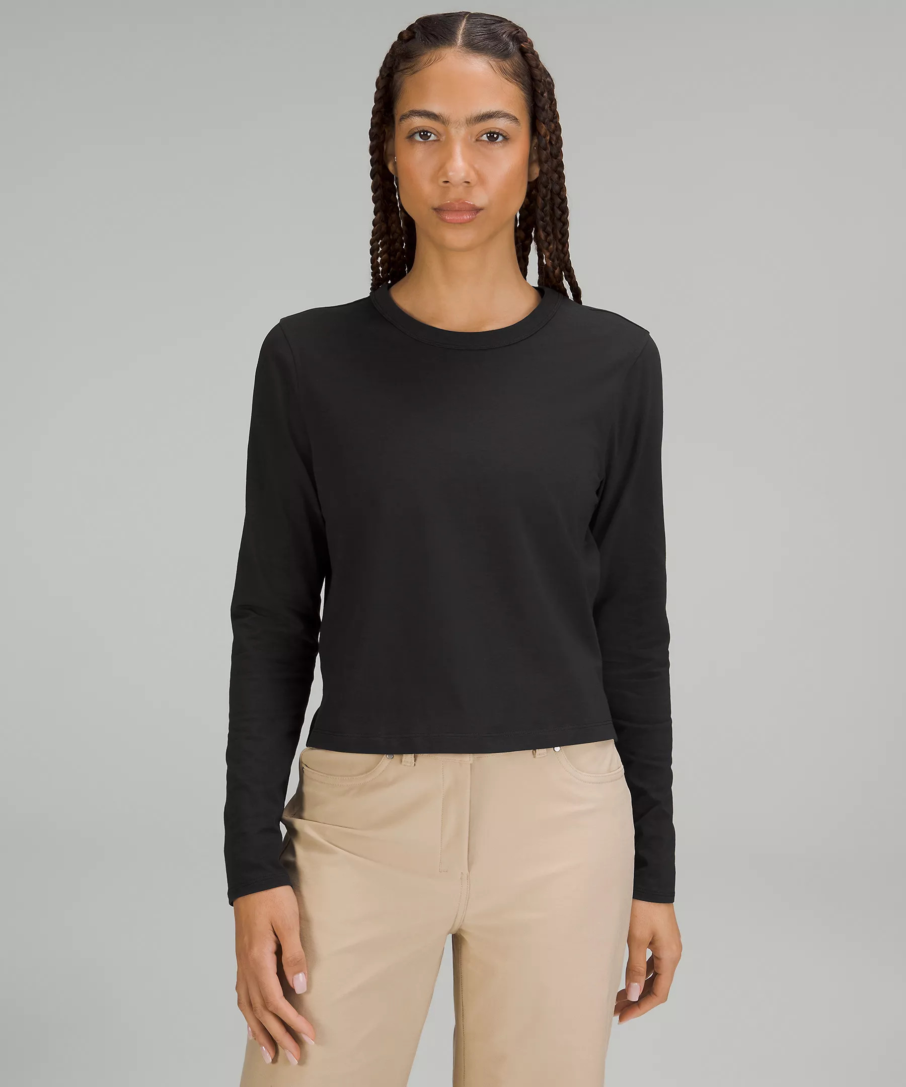 Classic-Fit Cotton-Blend Long-Sleeve Shirt | Women's Long Sleeve Shirts | lululemon | Lululemon (US)