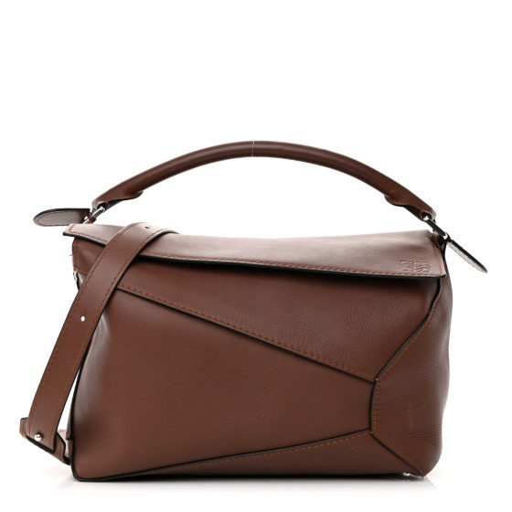 Calfskin Large Puzzle Bag Brown | FASHIONPHILE (US)