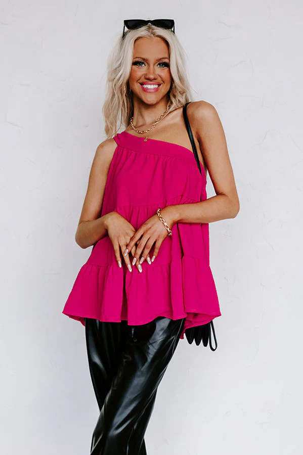 Dancing In Brooklyn One Shoulder Top | Impressions Online Boutique