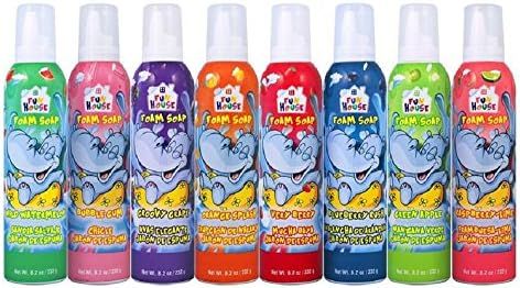 Fun House Kids Foam Soap 8 Pack Assorted Flavor Foam Soap, 8.2 oz each | Amazon (US)