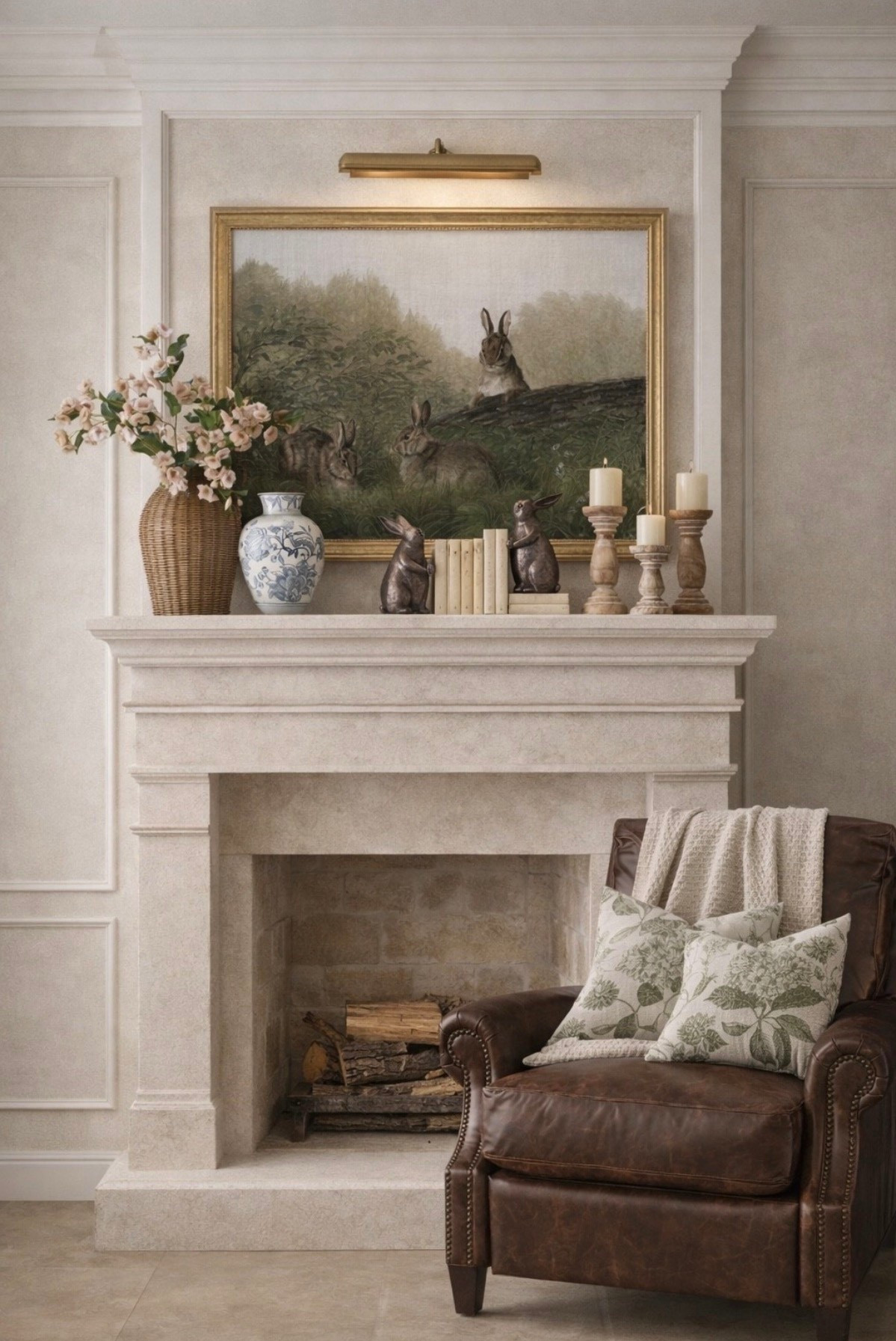 Spring ideas for decorating a beautiful cottagecore spring mantle ￼

#LTKSeasonal #LTKHome