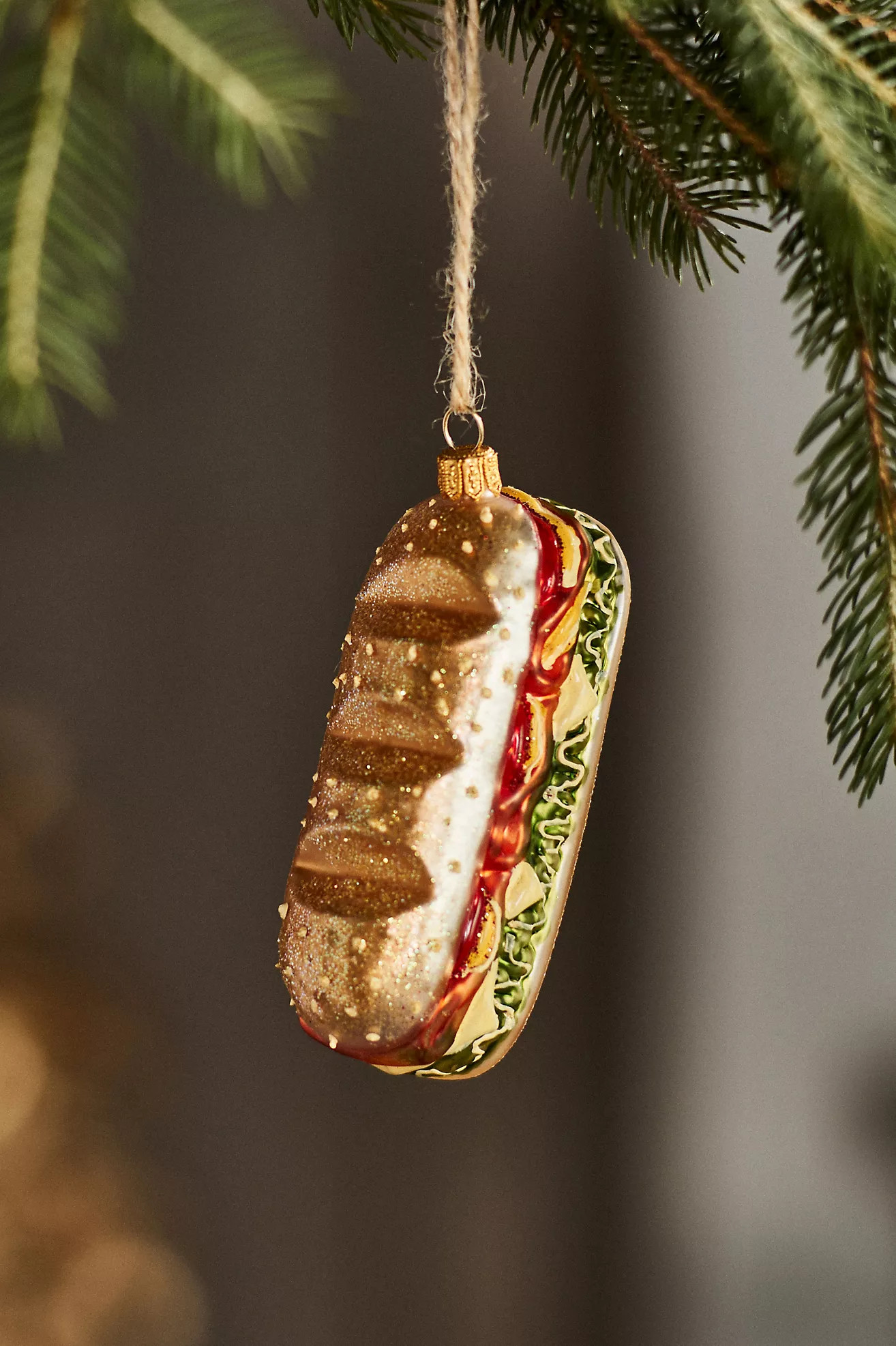 Hoagie Glass Ornament | Anthropologie (US)
