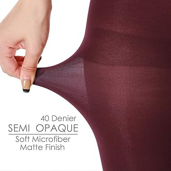 G&Y 2 Pairs Semi Opaque Tights for Women - 40D Microfiber Control Top Pantyhose | Amazon (US)