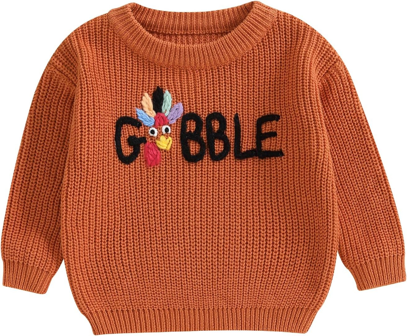 Baby Girl Boy Halloween Outfit Toddler Sweater Long Sleeve Warm Knit Pullover Fall Winter Clothes | Amazon (US)