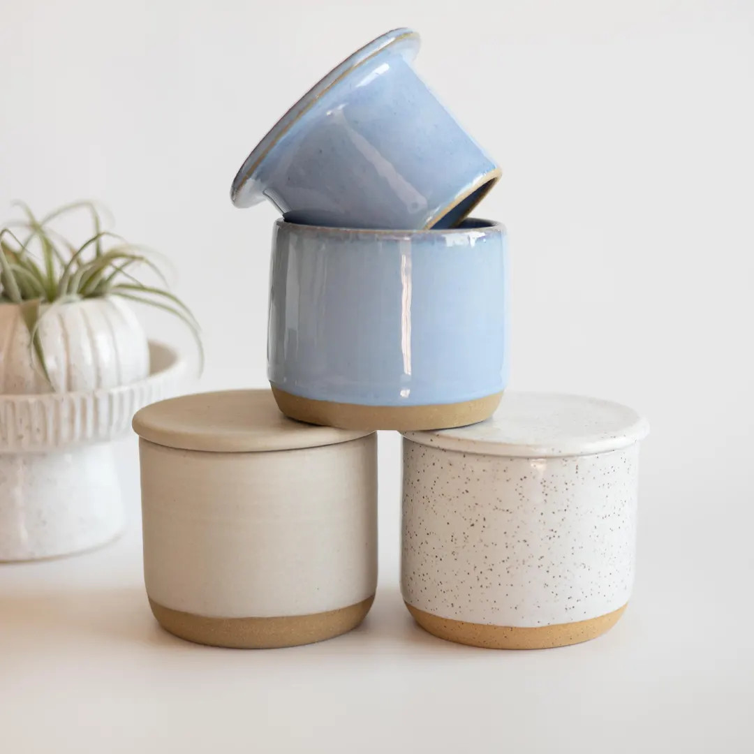 French Butter Crock Handmade Kitchen Storage Countertop Butter Keeper Housewarming Gift for Her M... | Etsy (US)