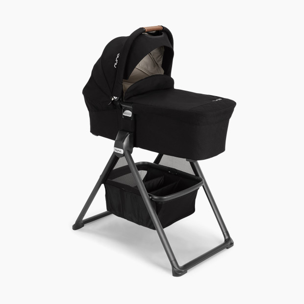 Nuna MIXX series Bassinet & Stand in Caviar | Babylist