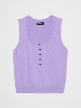 HENLEY SWEATER TANK | Banana Republic Factory