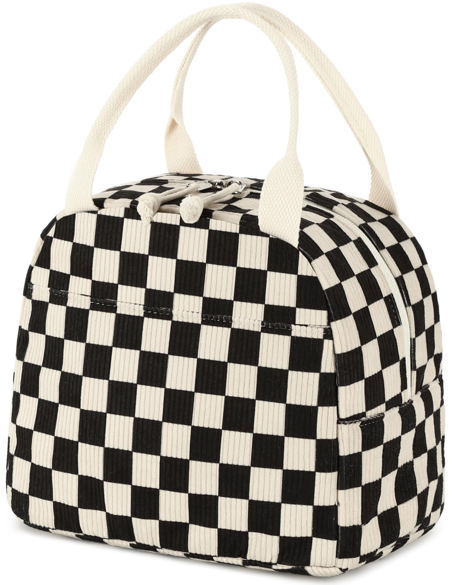 Bluboon Lunch Bag for Women Men Cute Corduroy Lunch Tote Bags Reusable Insulated Lunch Box Large ... | Amazon (US)