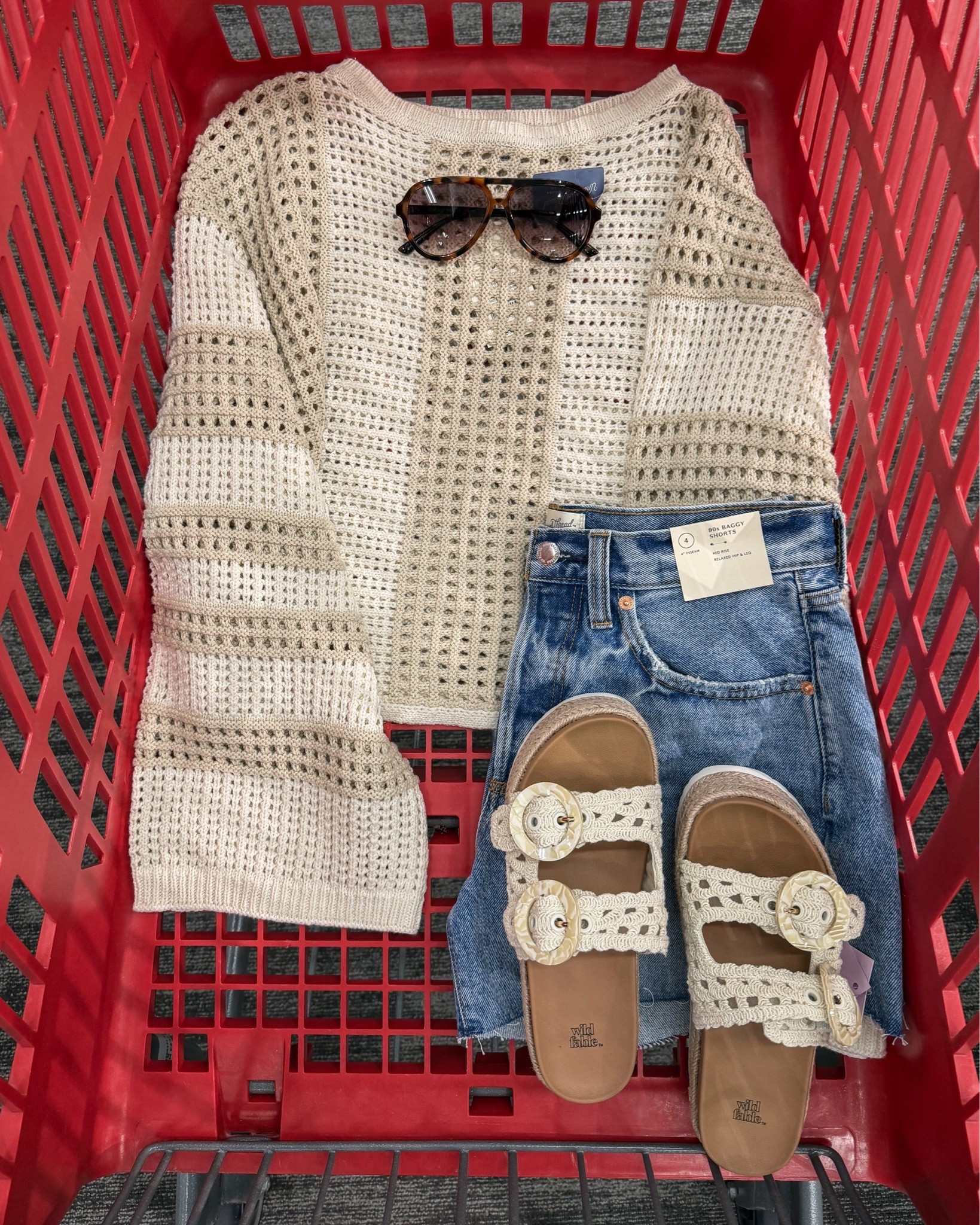Target summer outfit! This beautiful open knit sweater is finally online and looks like Anthro

#LTKootd #LTKSaleAlert #LTKSeasonal