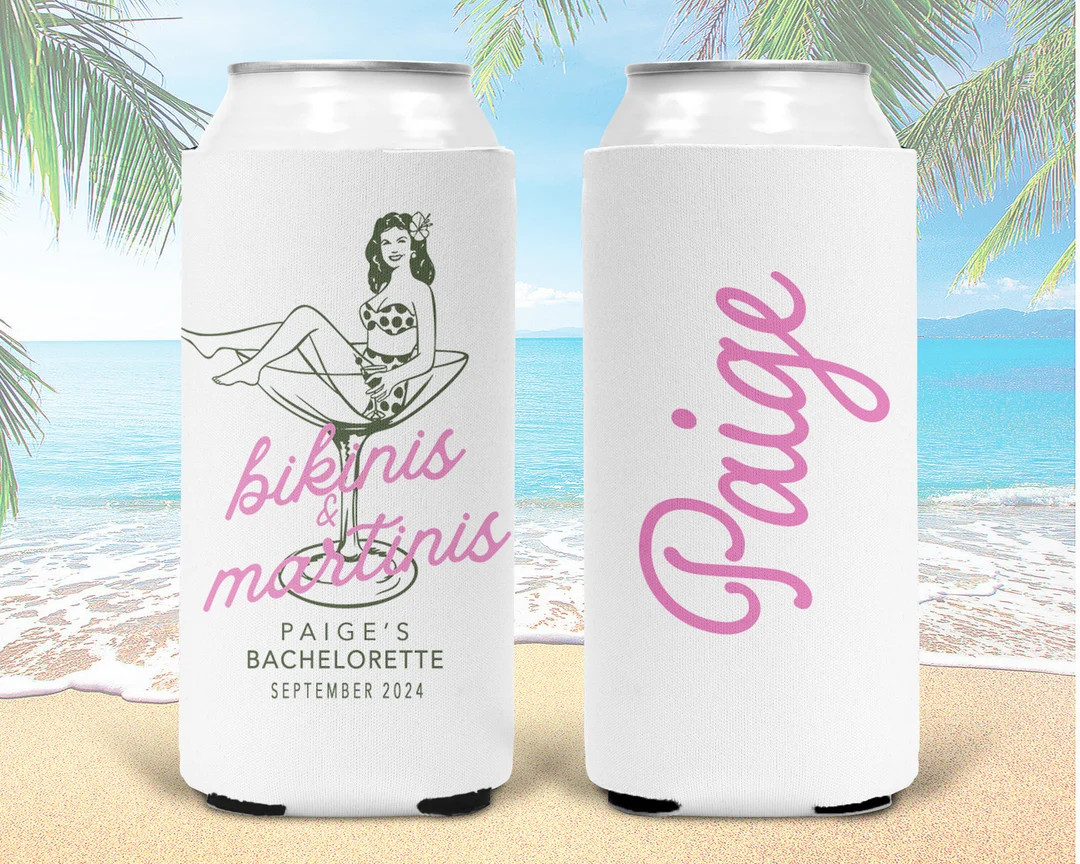 Martinis and Bikinis Bachelorette or Birthday Favors. Martinis and Bikinis Bachelorette Party Gif... | Etsy (US)