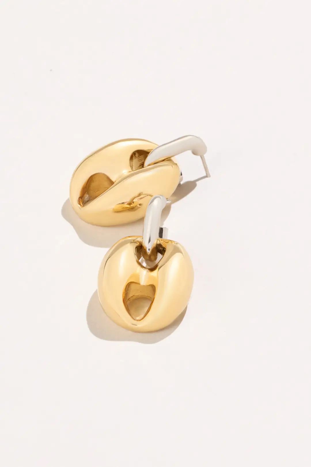 Silver & Gold Eight Chunky Earrings | Rent the Runway