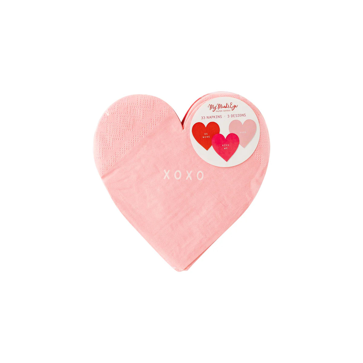 Shaped Heart Paper Napkin Set | My Mind's Eye