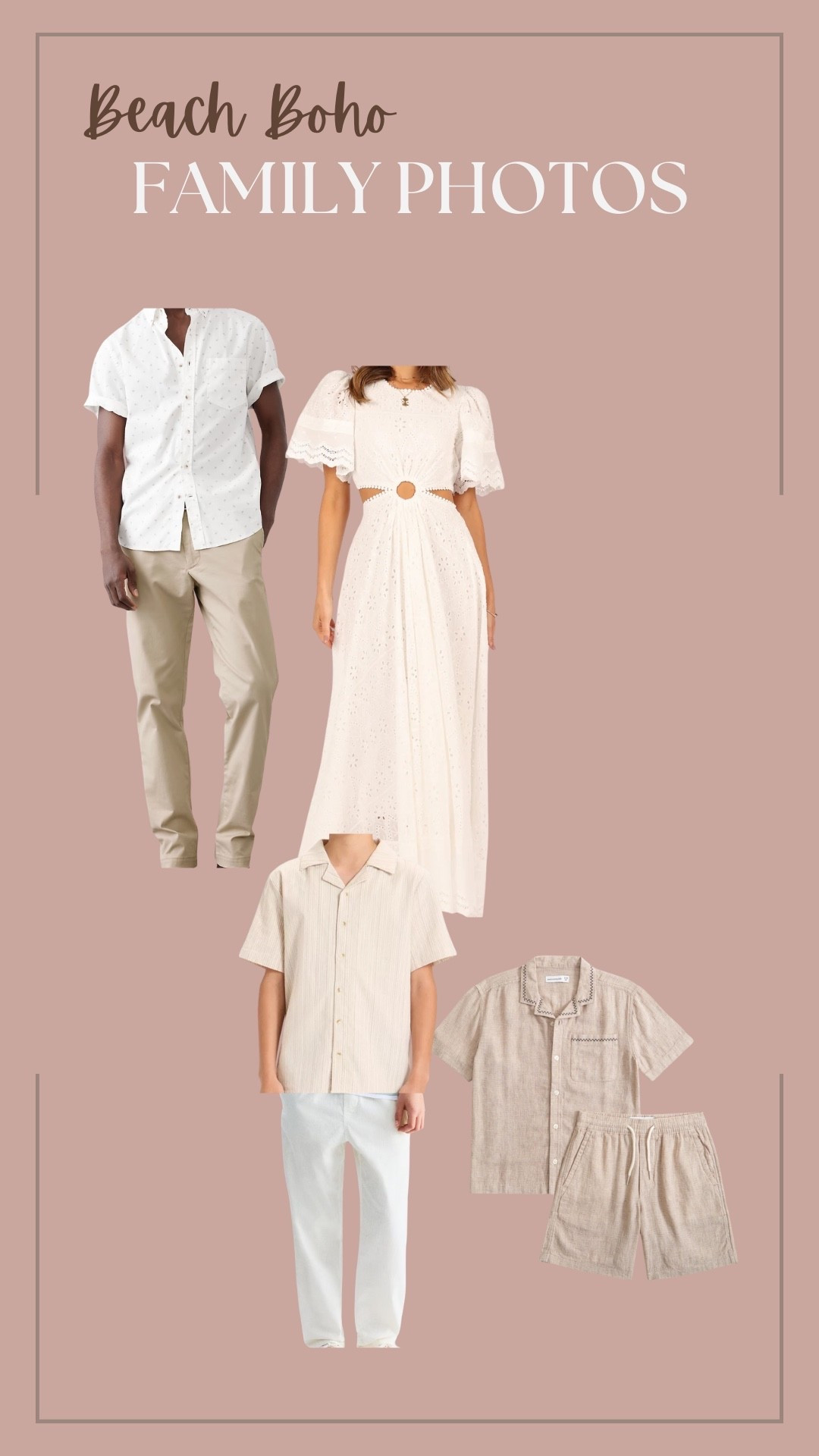 Beach boho outfits for family photos 

#LTKFamily