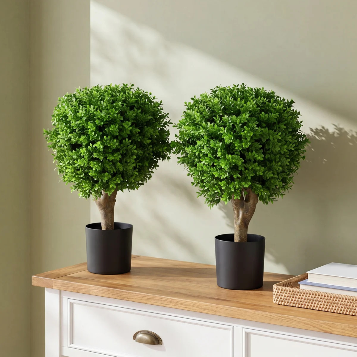 24'' Faux Topiary in Planter (Set of 2) | Wayfair North America