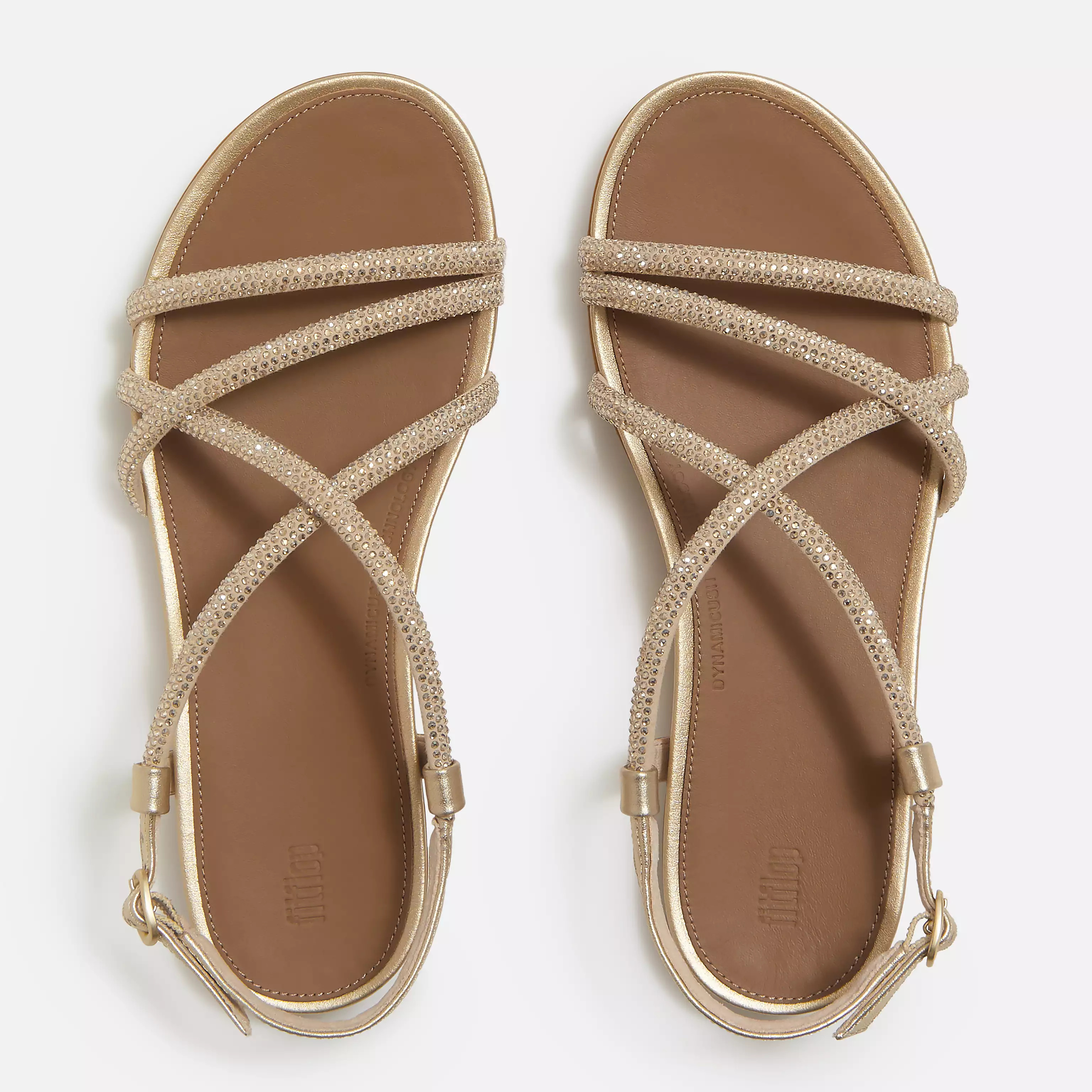 GRACIE Crystal Strappy Back-Strap Sandals | FitFlop (US)