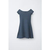 Zara - Printed Roma Knit Dress - Navy Blue - 8-9 Years (51,6 Inches) - Kids | Zara US