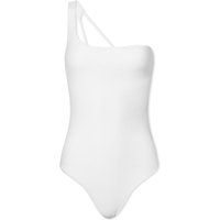 Jade Swim Women's Apex Asymmetric Swimsuit in White, Size X-Small | END. Clothing | End Clothing (US & RoW)