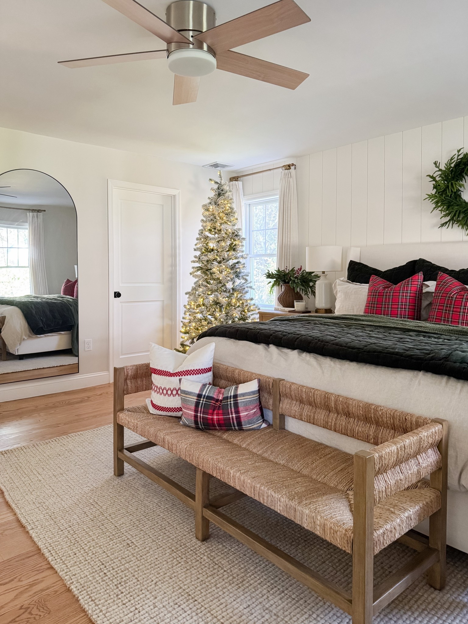 Classic Christmas bedroom 
Cozy seasonal bedroom refresh velvet quilt blue coastal home decor holiday decor neutral seasonal home modern cape cod inspired sherricalnanhome

#LTKHoliday #LTKHome