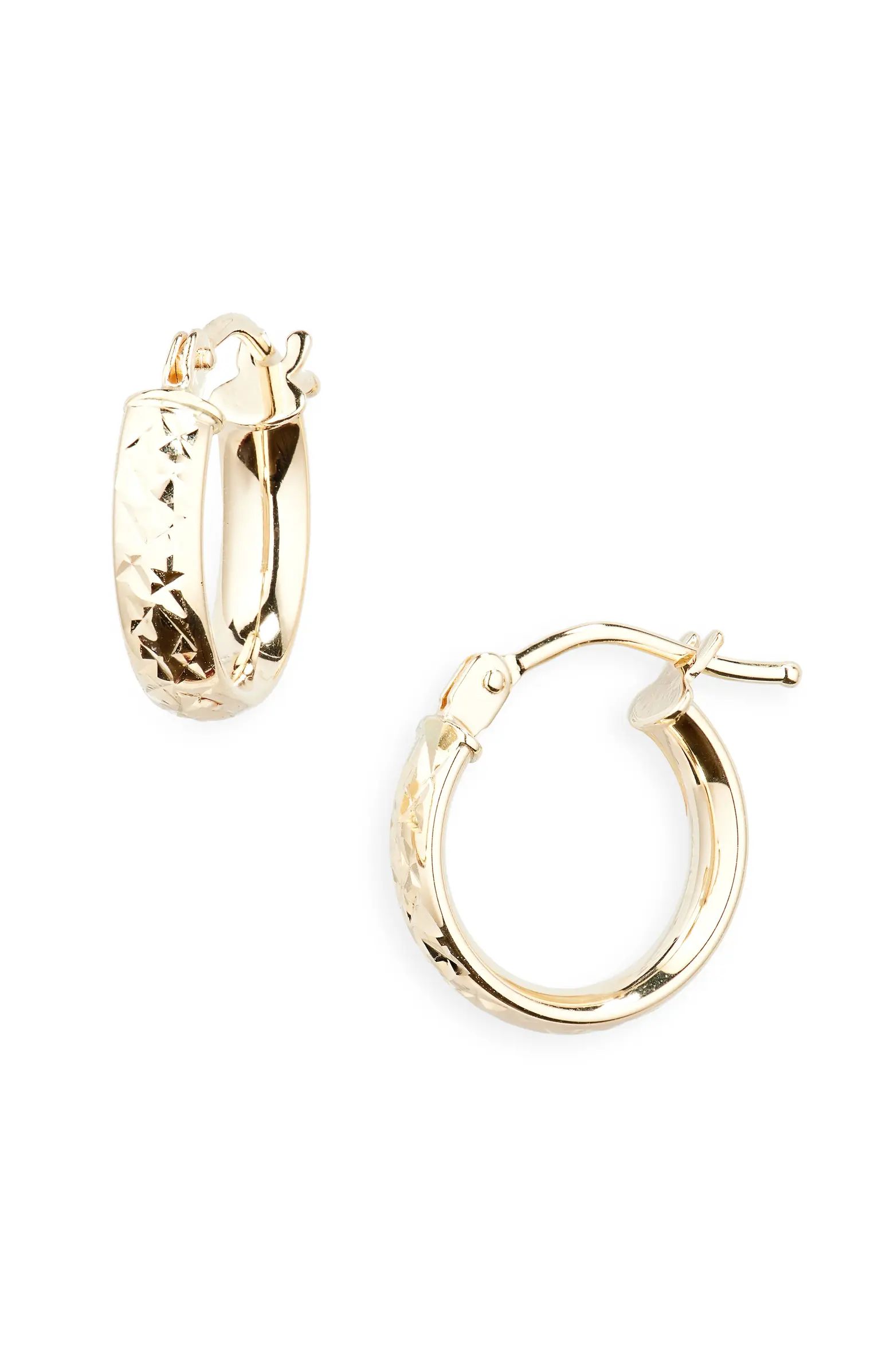 Bony Levy 14K Gold Wide Hoop Earrings | Nordstrom | Nordstrom