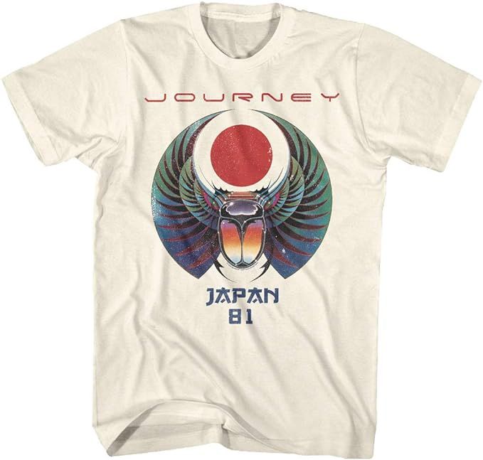 Journey Rock Band Music Group Scarab Beetle Logo Japan 1981 Adult T-Shirt Tee | Amazon (US)