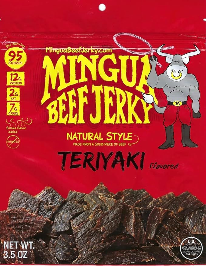 Mingua Beef Jerky (The Original) 3.5 oz Teriyaki | Amazon (US)
