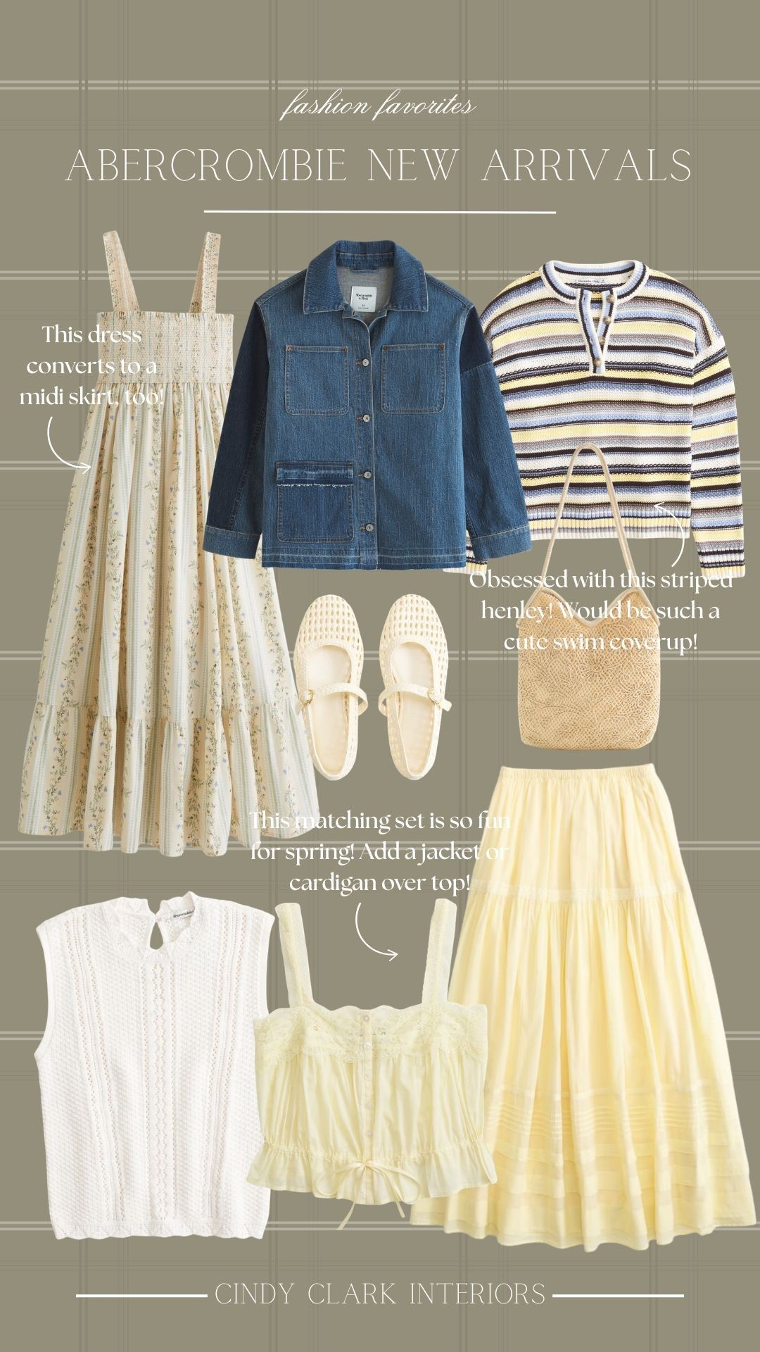 I’m loving all of these pops of yellow and blue! Abercrombie is 20-40% off everything right now! Save on everything from basics to matching sets, spring dresses, and more! 

#LTKgrwm #LTKSaleAlert #LTKootd