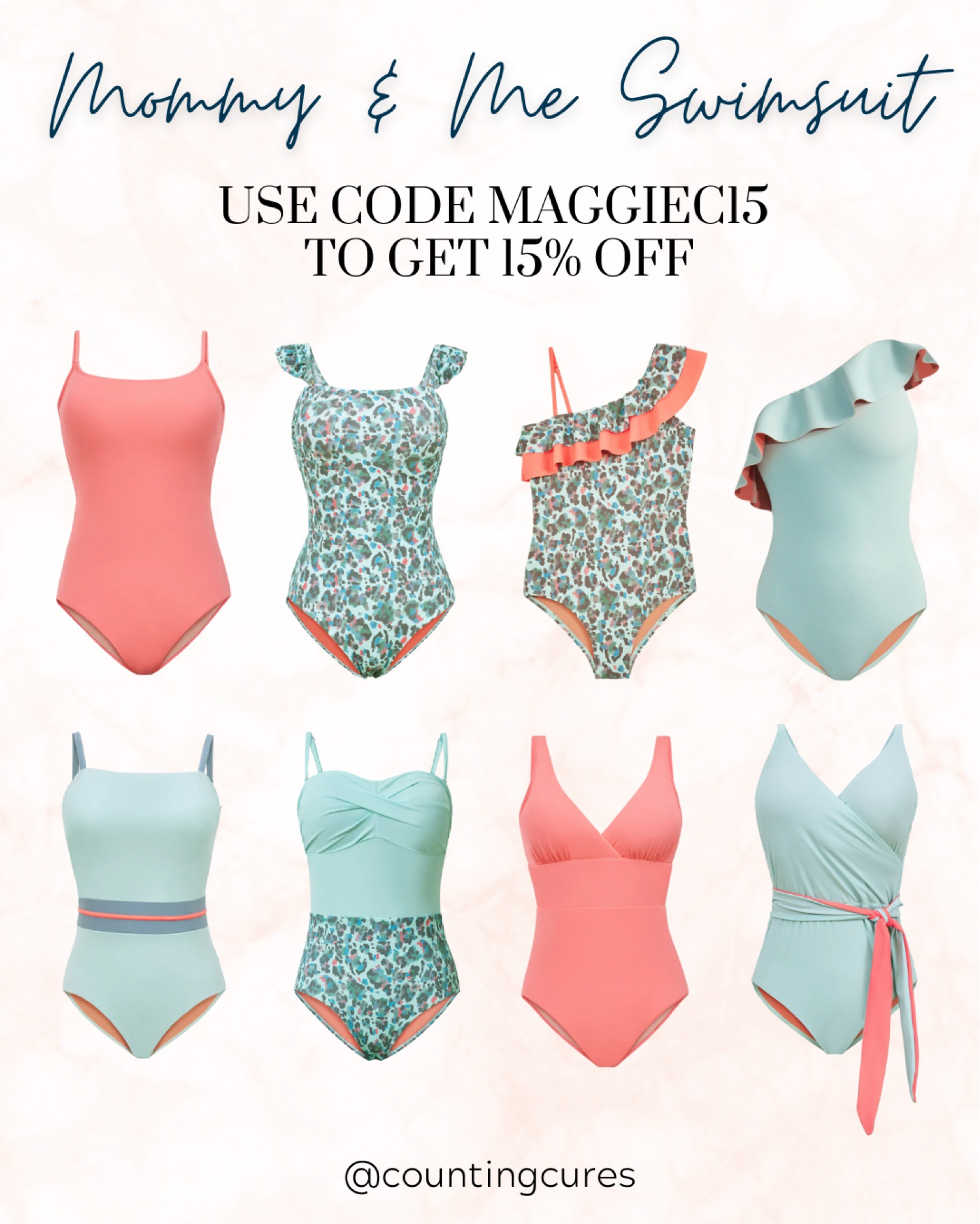 Adorable mommy and me swimsuits! 15% off when you use code MAGGIEC15 at checkout #swimwear #toddlerswim #matchingoutfit #springbreak

#LTKstyletip #LTKswim #LTKU