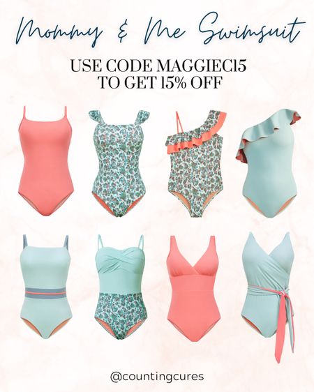 Adorable mommy and me swimsuits! 15% off when you use code MAGGIEC15 at checkout #swimwear #toddlerswim #matchingoutfit #springbreak

#LTKstyletip #LTKswim #LTKU