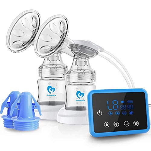 Bellababy Double Electric Breast Feeding Pumps Pain Free Strong Suction Power Touch Panel High Defin | Amazon (US)