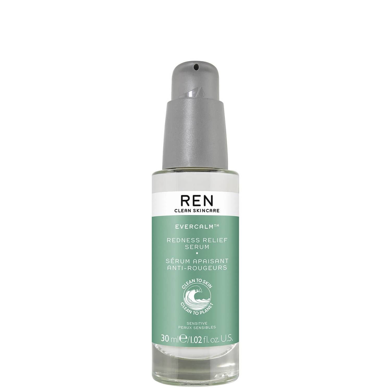 REN Clean Skincare Evercalm Redness Relief Serum 30ml | Cult Beauty