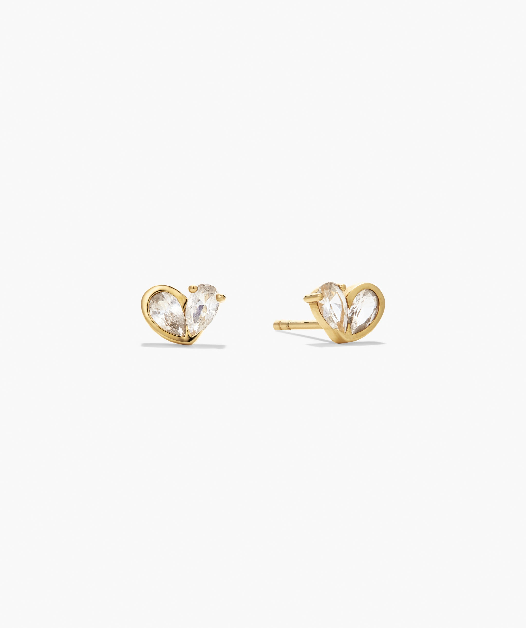 Two of Hearts Studs | Mejuri Fine Crew