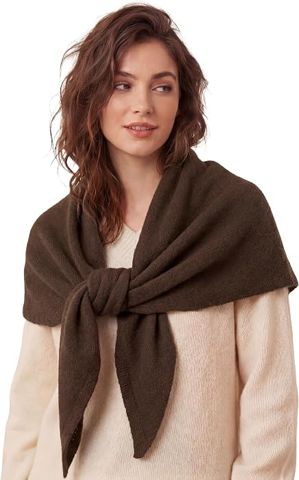 Knitted Triangle Cashmere Shoulder Top for Fall Winter Accessory | Amazon (US)