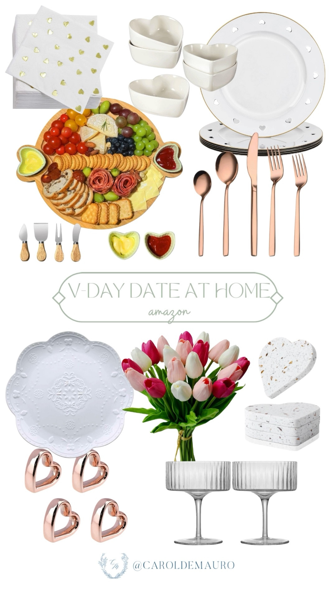 Here's how you can set up the perfect Valentine's date at home with these decorative pieces from Amazon! Go DIY now and spend less.

tablescape inspo, romantic nights, vday vibes, candlelit dinner, valentines day, tableware, hearts day, decor inspo

#LTKHome #LTKFindsUnder50 #LTKSeasonal