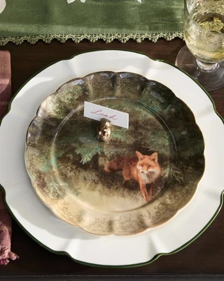 Enchanted Forest Fox Dessert Plate | Magnolia