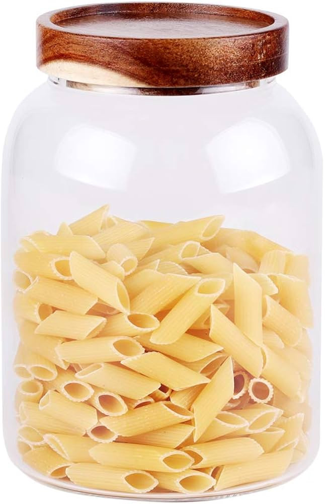 LEAVES AND TREES Y Glass Storage Jar, Food Storage Container/Canisters with Airtight Lid for Serv... | Amazon (US)