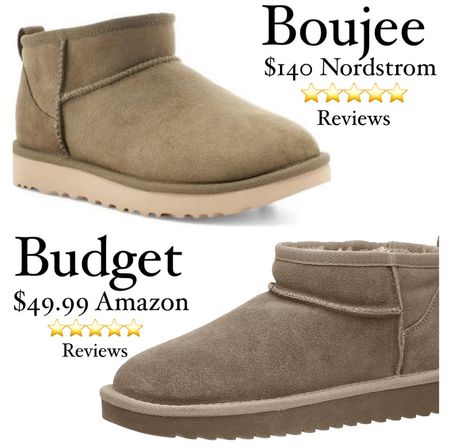 The Ugg Ultra Mini Classic Boot vs the Amazon Cushionaires!

If you order the Amazon dupes, size up 1/2 size!  Happy shopping!!

Uggs, Amazon dupes, Mini Uggs, Mini Boots, Boots, Winter Boots, Ugg, Boujee, Budget, Splurge, Save, Olive Boots.

#GiftGuide #WomensBoots #Boots #Dupes #Uggs #Ugg #UggDupes #UggMini 

#LTKsalealert #LTKshoecrush #LTKfit