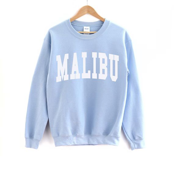 Malibu Sweatshirt Malibu Crewneck Malibu Shirt Teen Girl | Etsy | Etsy (US)