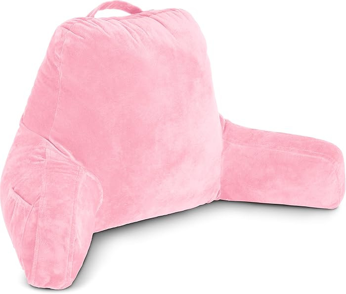 Husband Pillow Pink, Original Reading Pillow in Bed Rest Chair, Shredded Memory Foam Large Lounge... | Amazon (US)