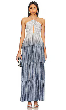 Line & Dot Oracle Maxi Dress in Denim from Revolve.com | Revolve Clothing (Global)