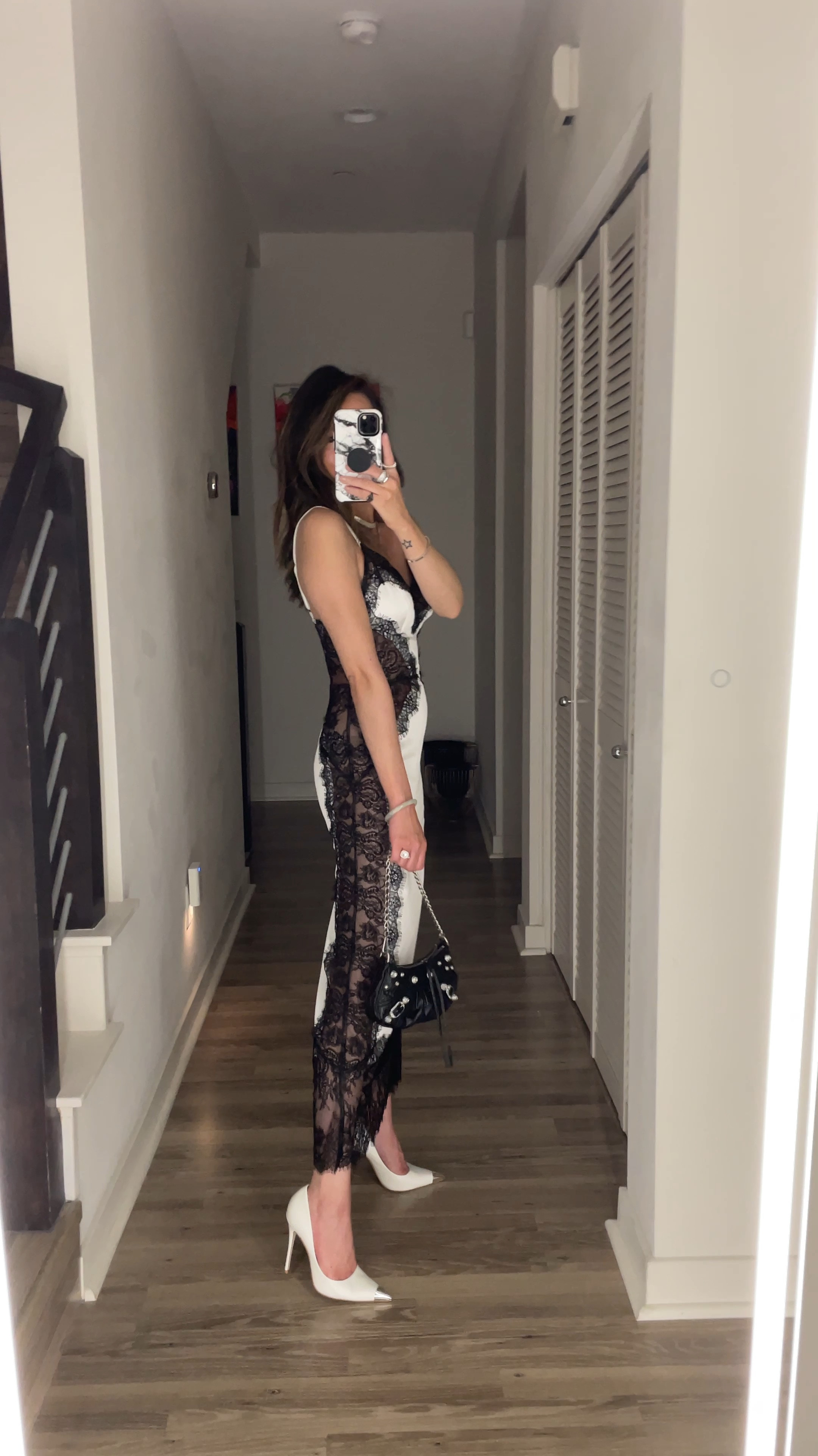 What I wore for our desert elopement anniversary dinner 🖤 This lace dress is so stunning! Love the lace placement. Would be perfect for a bride, wedding festivities, date night or vacation dress. 

White dress, white and black dress, lace dress, summer dress, weddings dress, bridal dress, bachelorette dress, The Stylizt 



#LTKStyleTip #LTKParties #LTKWedding