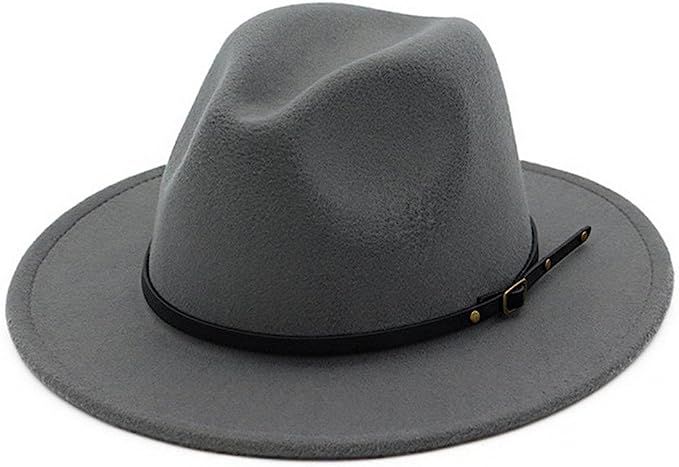 Lisianthus Women Belt Buckle Fedora Hat | Amazon (US)