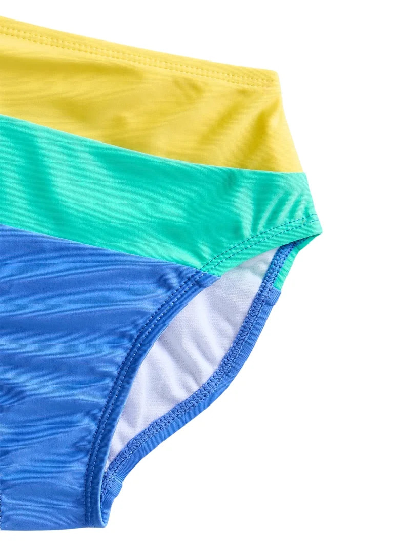 Wonder Nation Girls Stripe Cutout One Piece Swimsuit, Sizes 4-16 | Walmart (US)