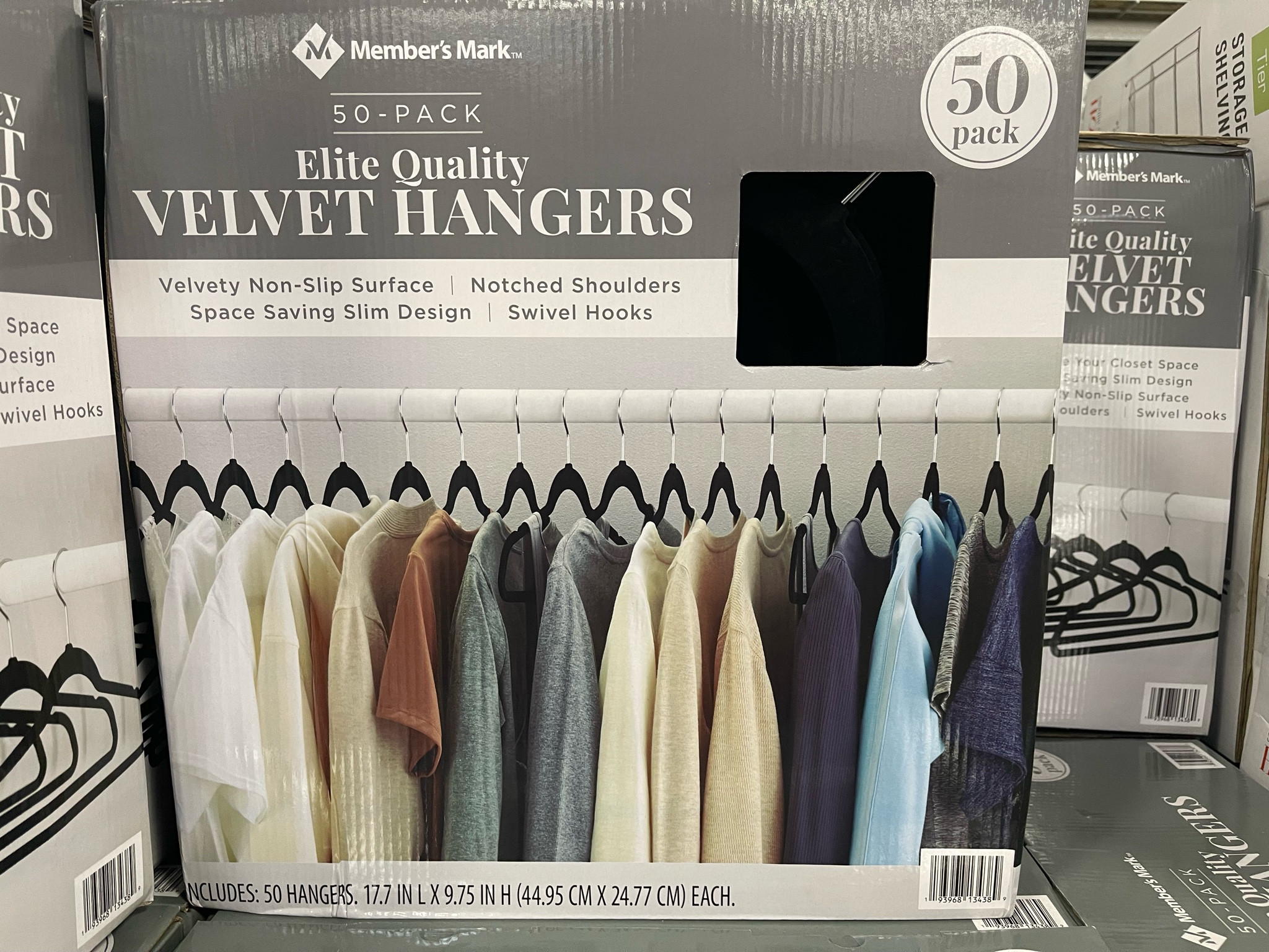 Member's Mark Elite Quality Velvet Hangers - 50 Pack - Sam's Club