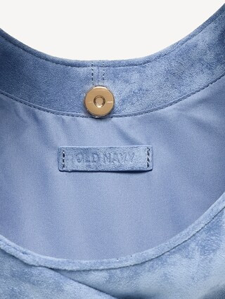 Oversized Faux-Suede Hobo Bag | Old Navy (US)