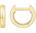 PAVOI 14K Gold Plated 925 Sterling Silver Post Ultra Thick Huggie Earring | Women's Mini Hoop Ear... | Amazon (US)