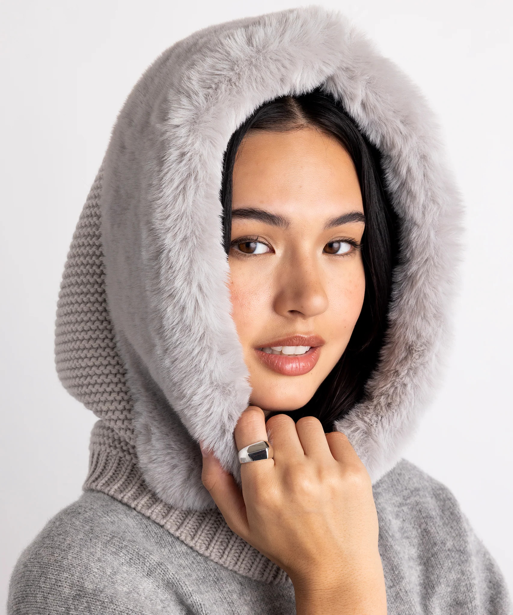 Dramatic Faux Fur Balaclava | Echo New York