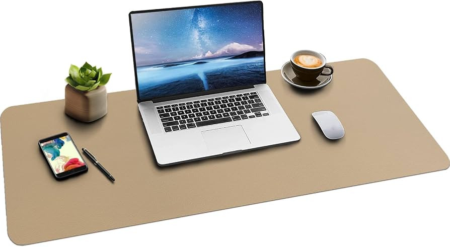 Boutilon Leather Desk Mat,Desk Pad,Desktop mat,Waterproof Desk Mat for Desktop, Desk Mat for Keyb... | Amazon (US)