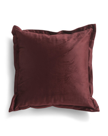 18x18 Velvet Flange Trim Pillow | TJ Maxx