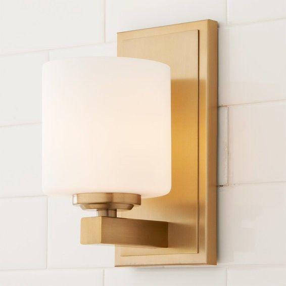 Opal Barrel Bath Sconce | Shades of Light