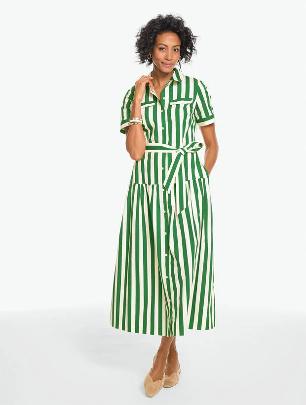Poplin Shirtdress - Bold Stripe | Talbots